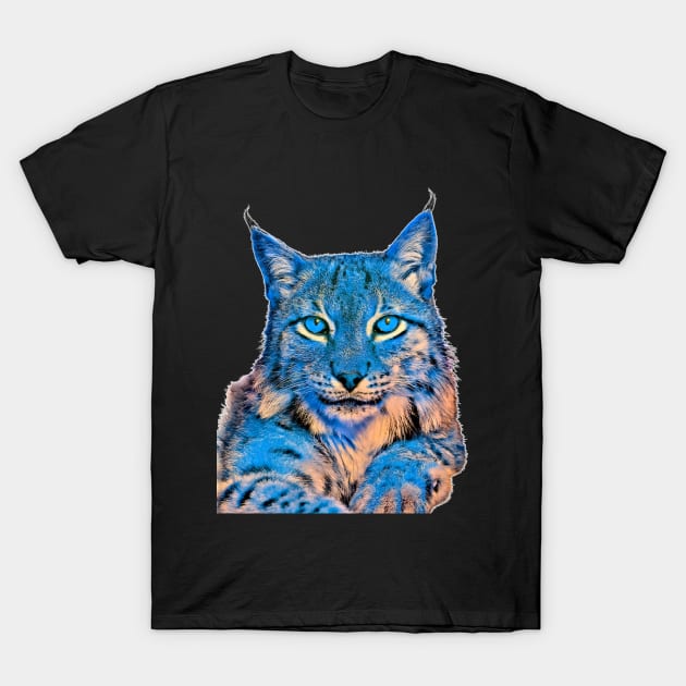 The lynx cat art a wild cat T-Shirt by UMF - Fwo Faces Frog